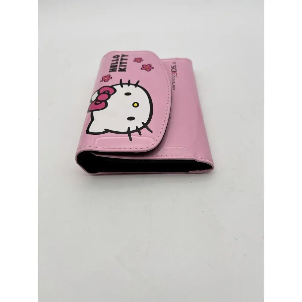 Hello Kitty Nintendo 3DS Pink Travel Case Console Game Holder Pouch VG Condition